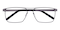 Scorpio Gunmetal Aviator Stainless Steel Eyeglasses