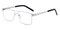 Scorpio Silver Aviator Stainless Steel Eyeglasses