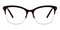 Marina Brown/Golden Cat Eye Stainless Steel Eyeglasses