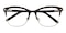 Marina Black/Golden Cat Eye Stainless Steel Eyeglasses