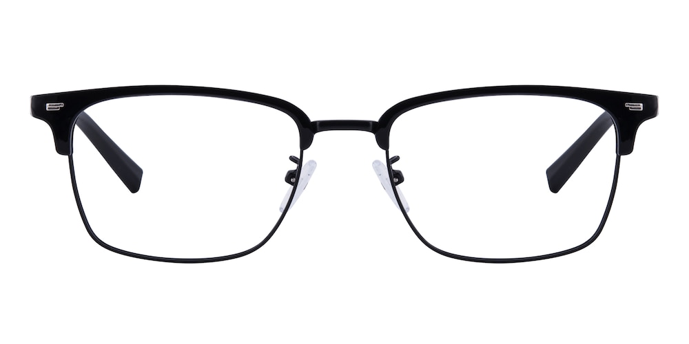 Leo Black Rectangle TR90 Eyeglasses
