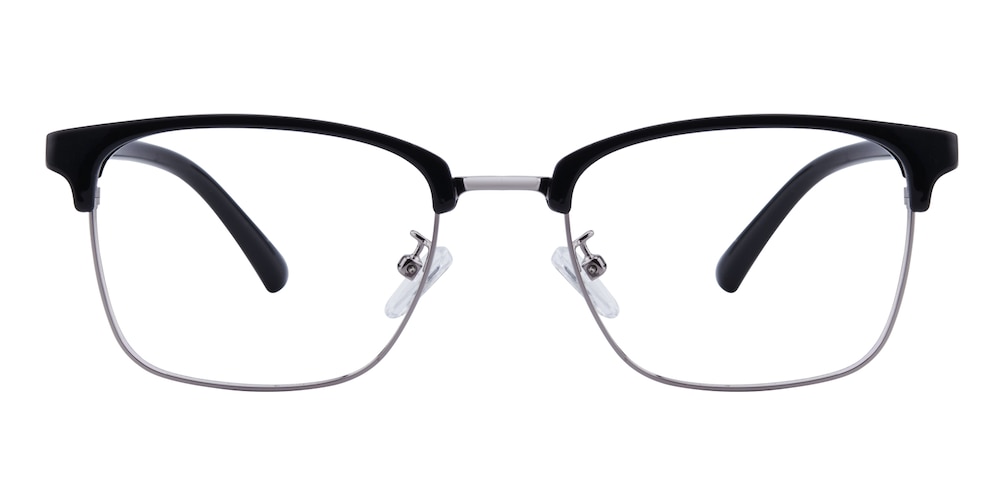 Libra Black/Silver Browline TR90 Eyeglasses