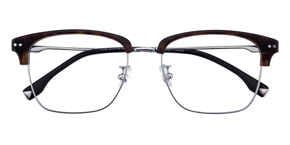 Gemini Tortoise Classic Wayframe Titanium Eyeglasses