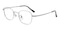 Paterson Gunmetal Oval Titanium Eyeglasses
