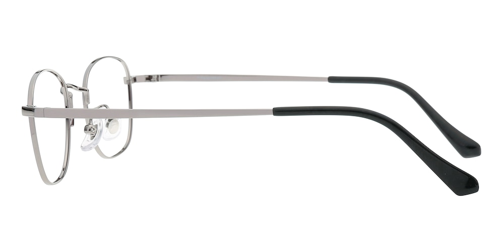 Paterson Gunmetal Oval Titanium Eyeglasses