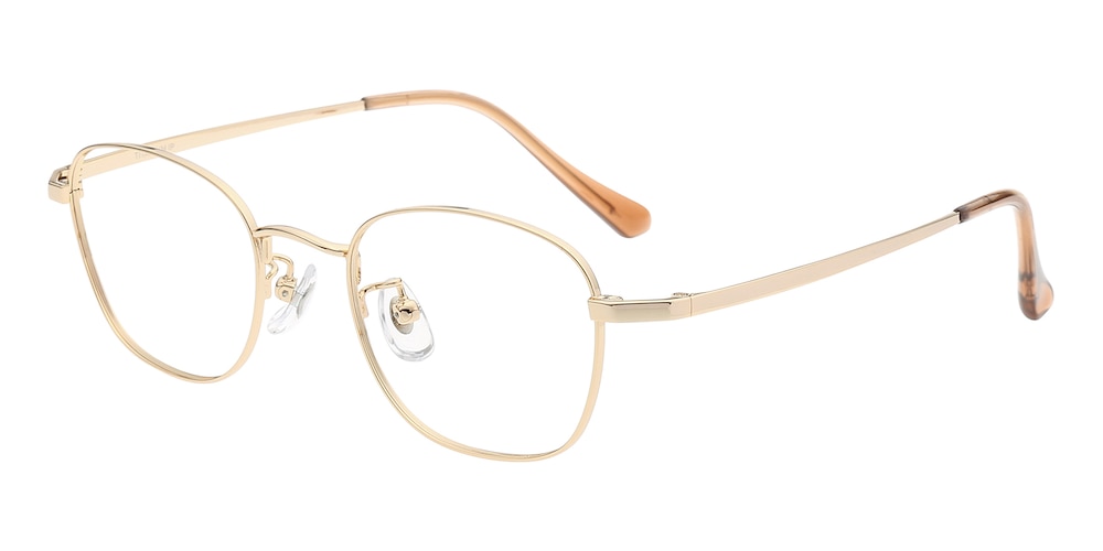 Paterson Golden Oval Titanium Eyeglasses