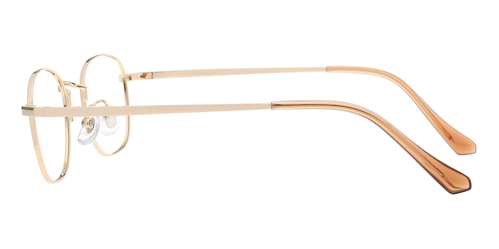 Paterson Golden Oval Titanium Eyeglasses