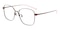 Adela Brown Oval Titanium Eyeglasses