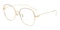 Chloe Golden Oval Titanium Eyeglasses