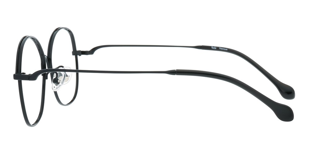 Chloe Black Oval Titanium Eyeglasses