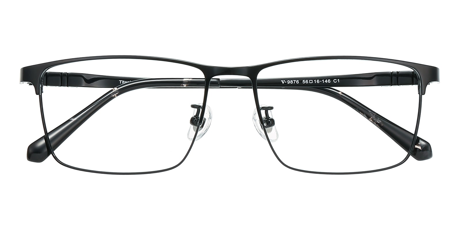 Rectangular Rimless Glasses Andrew Tate Andrew Rectangle - Black Eyeglasses