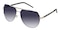 George Black/Silver Aviator Metal Sunglasses