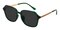 Chatom Green Polygon Plastic Sunglasses