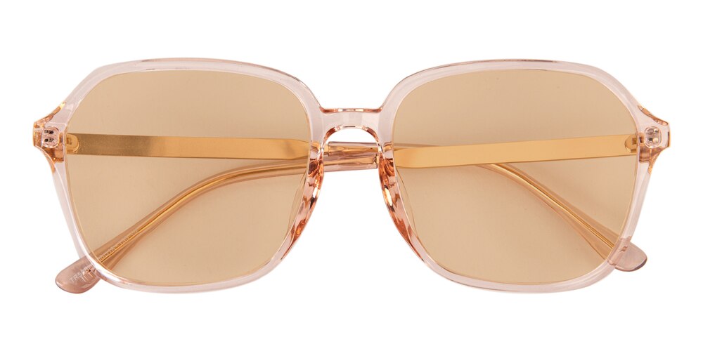 Chatom Pink Polygon Plastic Sunglasses