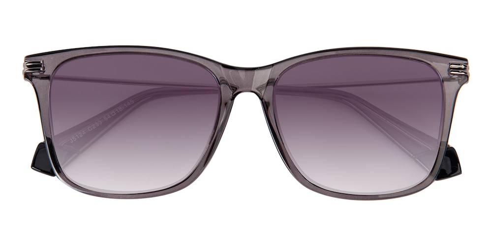 Beach Gray Rectangle TR90 Sunglasses