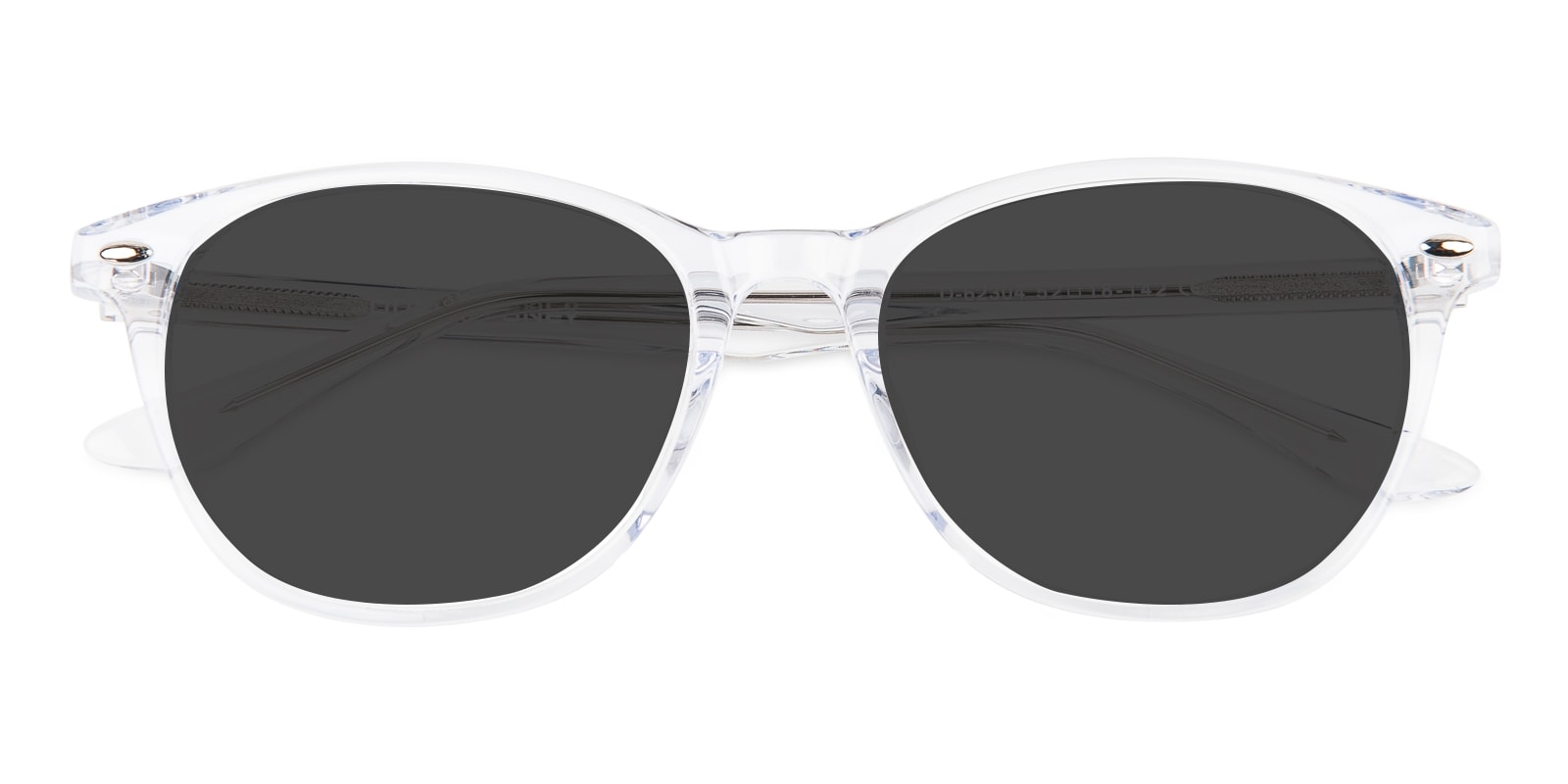 Oval,Classic Wayframe Sunglasses, Full Frame Crystal Plastic - SUP0797