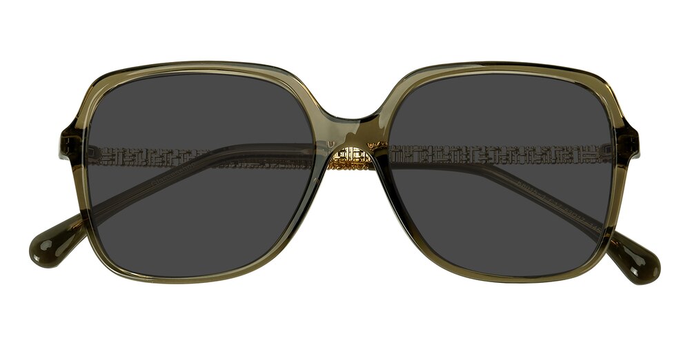 Violet Green Square TR90 Sunglasses