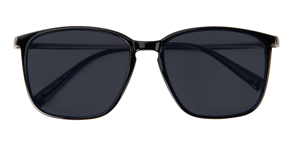 Mile Black Square TR90 Sunglasses