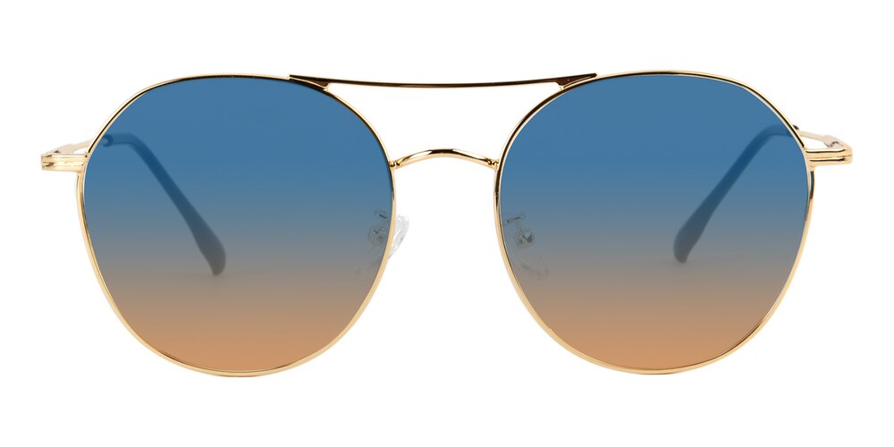 Gadsden Golden Aviator Metal Sunglasses