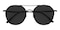 Gadsden Black Aviator Metal Sunglasses