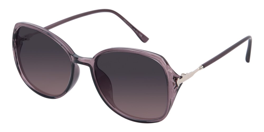 Mavis Purple Oval TR90 Sunglasses