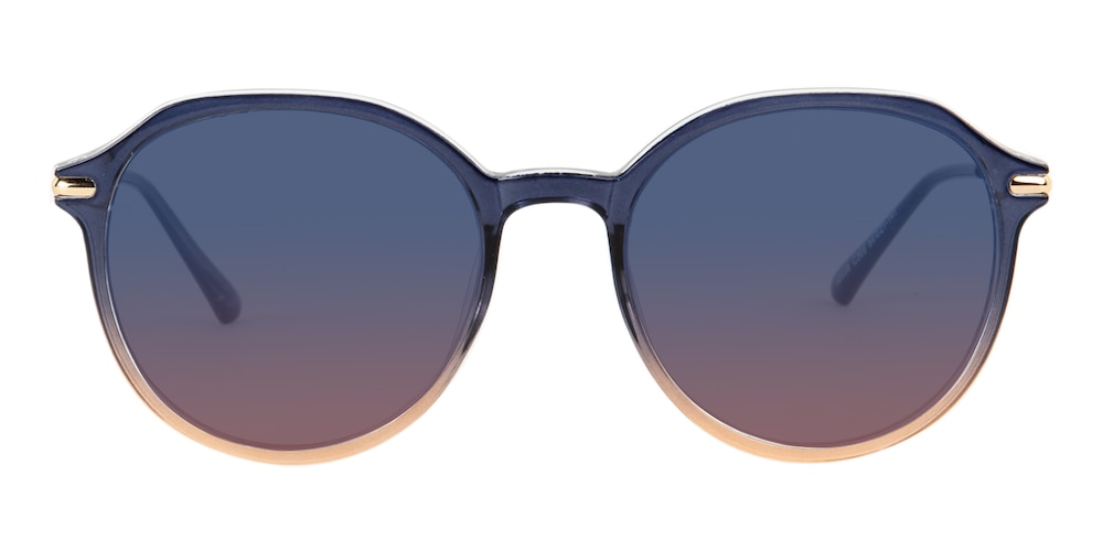 Judith Blue/Pink Polygon TR90 Sunglasses