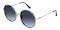 Flora Silver Round Metal Sunglasses