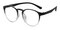 Berkeley Black/Crystal Round TR90 Eyeglasses
