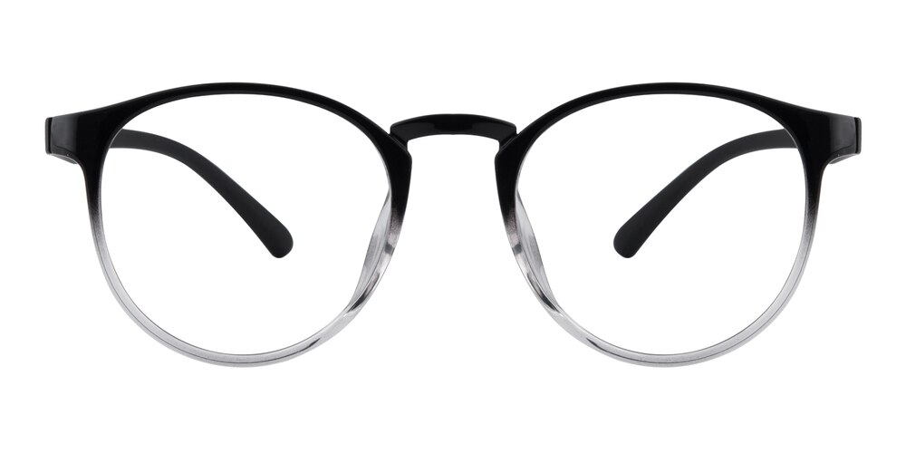 Berkeley Black/Crystal Round TR90 Eyeglasses