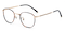 EauClaire Tortoise/Golden Oval Titanium Eyeglasses