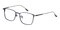 Spokane Blue Rectangle Titanium Eyeglasses