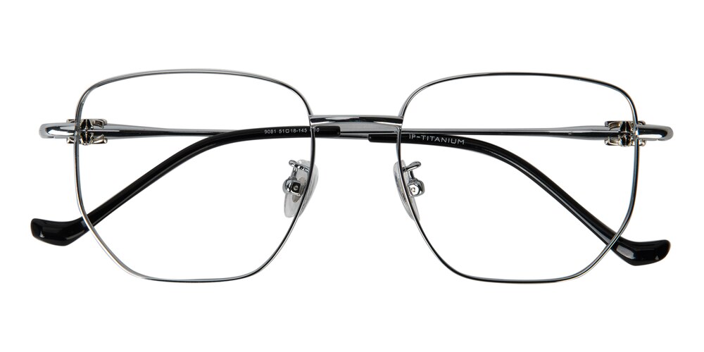 Wheaton Silver Polygon Titanium Eyeglasses