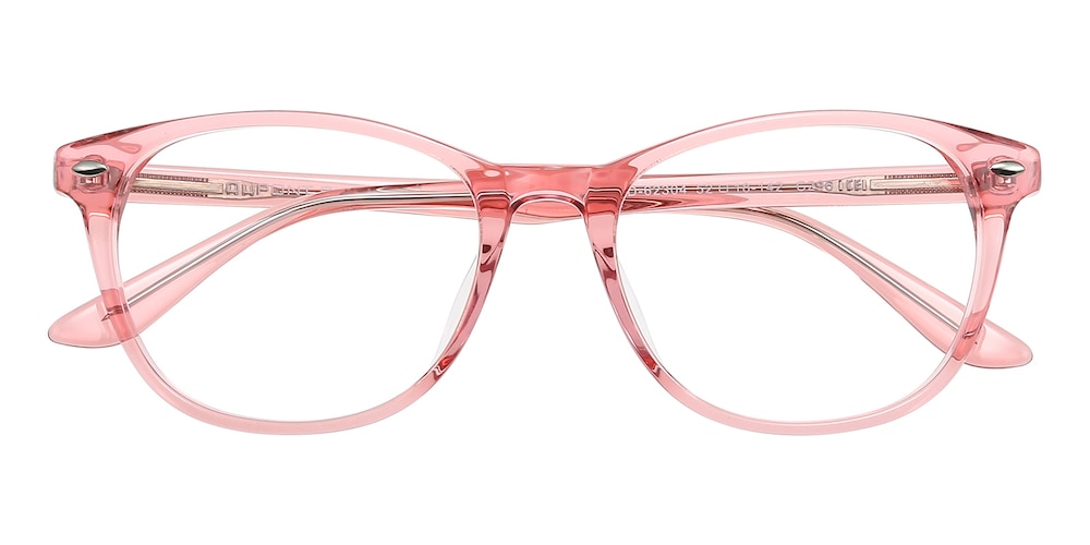 Georgia Pink Oval Acetate Eyeglasses