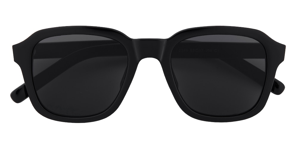 Concord Black Horn Plastic Sunglasses