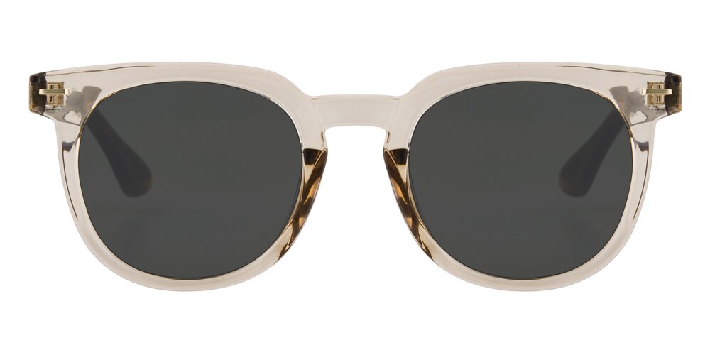 Bellevue Champagne/Tortoise Horn Plastic Sunglasses