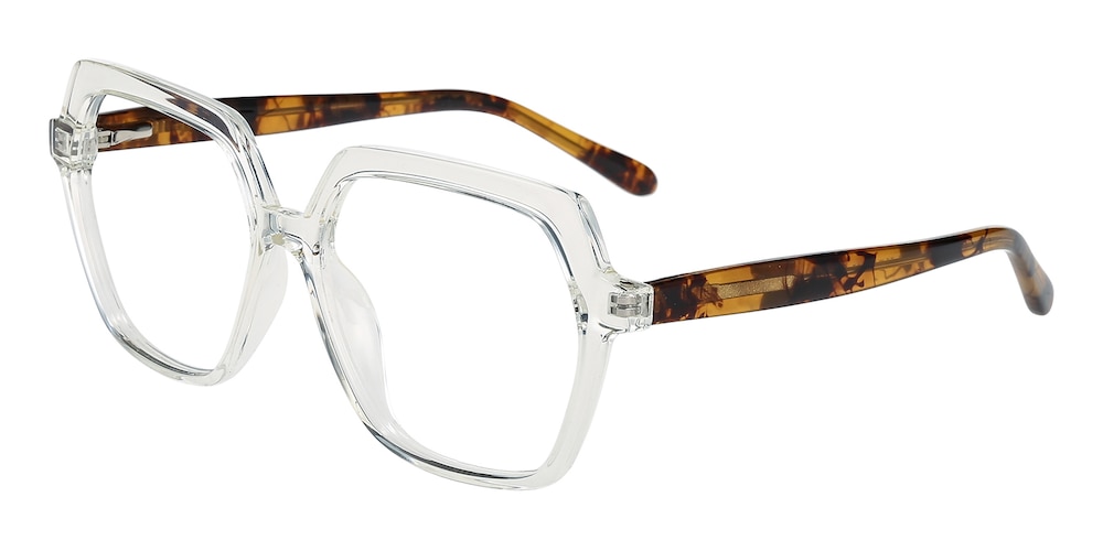 Irvine Crystal/Tortoise Polygon TR90 Eyeglasses