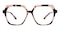 Irvine Petal Tortoise Polygon TR90 Eyeglasses