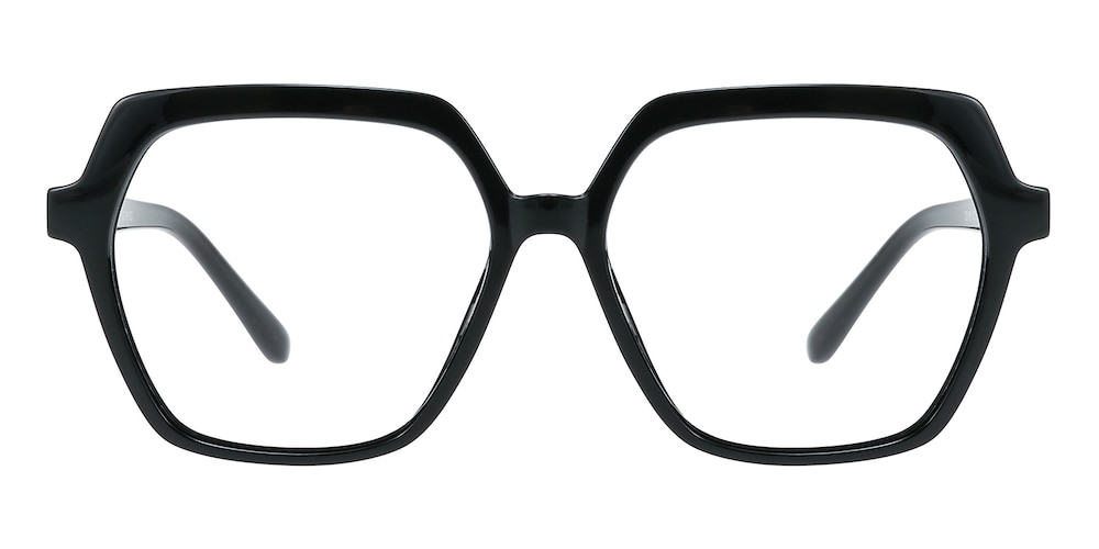 Irvine Black Polygon TR90 Eyeglasses