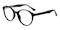 Americus Black Round TR90 Eyeglasses
