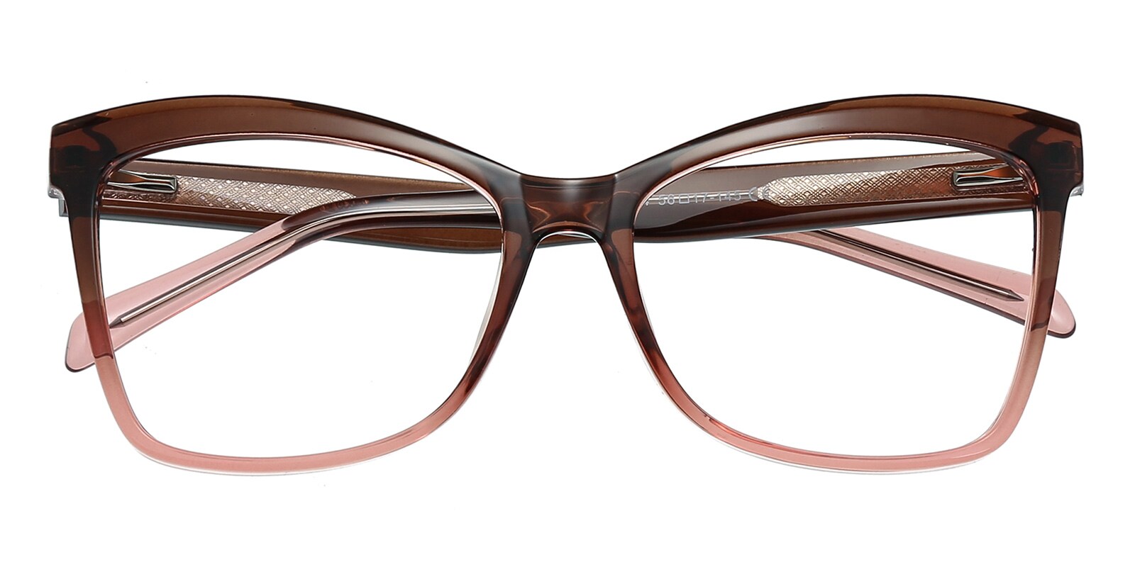 Oval,Classic Wayframe Eyeglasses, Full Frame Brown Plastic - FP2087