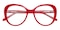 Julia Red Cat Eye TR90 Eyeglasses