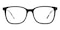 Albany Black Rectangle Acetate Eyeglasses
