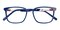Clarence Blue Rectangle Acetate Eyeglasses