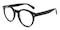 Creston Black Round Acetate Eyeglasses