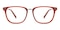 Abilene Brown/Silver Rectangle Acetate Eyeglasses