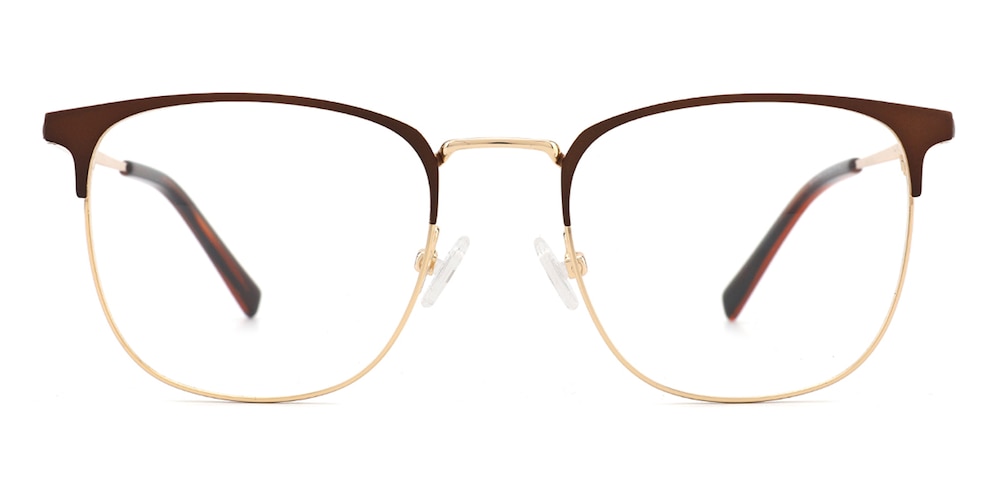 Gerald Brown/Golden Rectangle Metal Eyeglasses