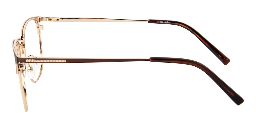 Gerald Brown/Golden Rectangle Metal Eyeglasses