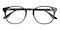 Methuen Black Classic Wayframe Acetate Eyeglasses