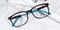 Albany Brown Rectangle Acetate Eyeglasses