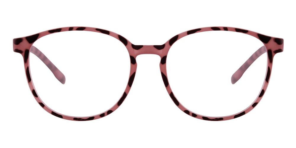 Eleanor Pink Tortoise Round TR90 Eyeglasses